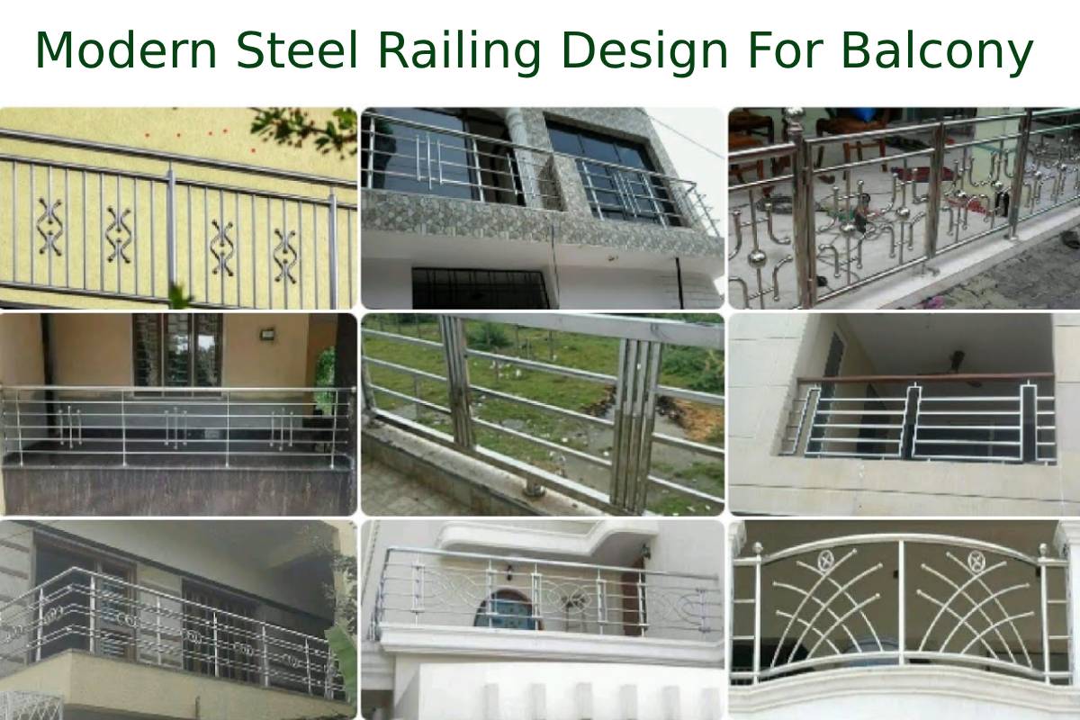 Modern Steel Railing Design For Balcony