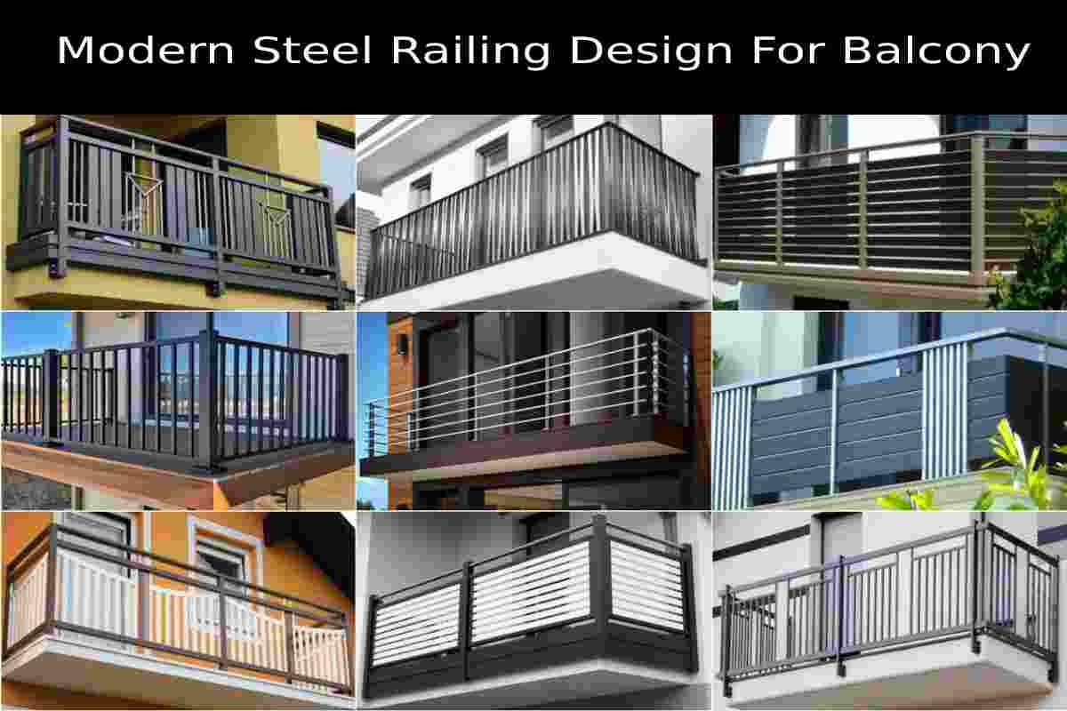 Modern Steel Railing Design For Balcony